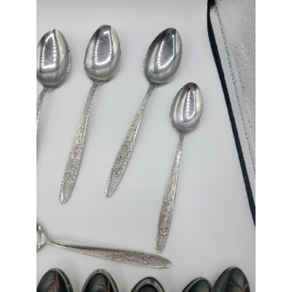 Stanley Roberts Florentine‎ Rose stainless steel 16 tsp 8 tbsp (24) - Picture 6 of 15